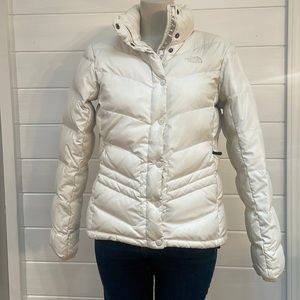 White down filled north face jacket